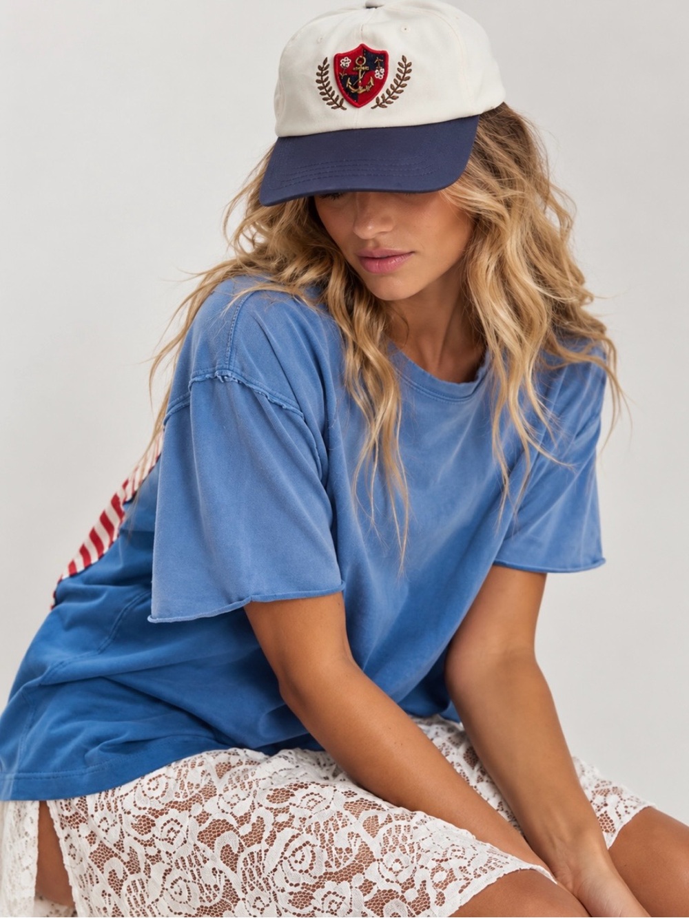 NWT Free People Anchor Charmed Baseball Hat